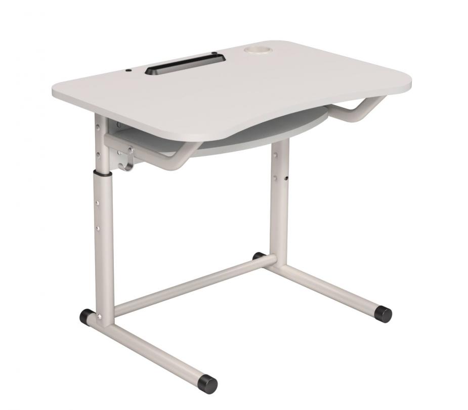 Стіл учнів. 1-місн. без регул. кута нахилу стільниці, АНШАР ГРУП (31180), ростова група №3-6, 700х500х580-760мм, каркас – плоскоовальна і кругла труба